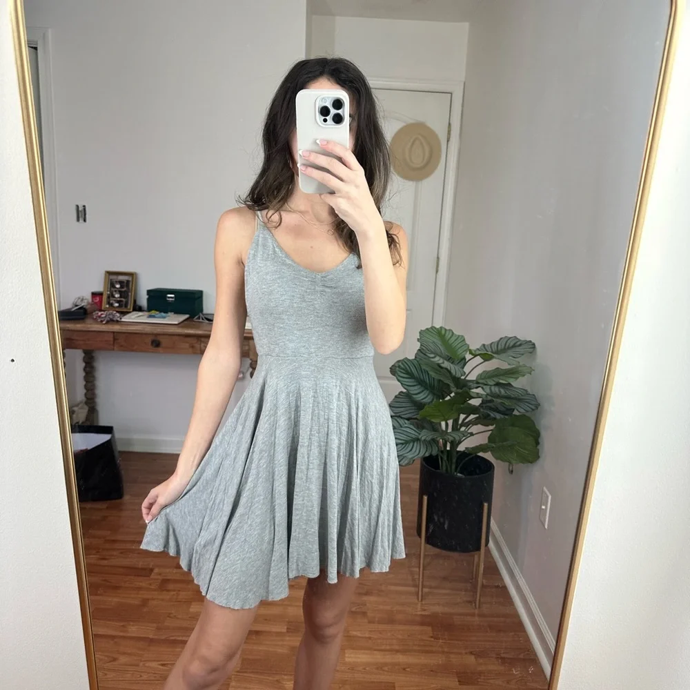 Medium Urban Outfitters Gray Soft Dress / Fit and Flare